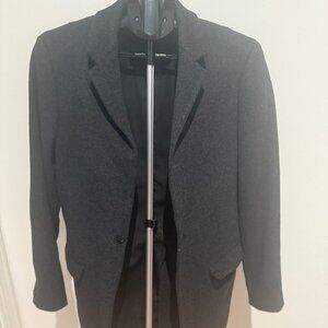 Allsaints 100% wool gray manor coat - size 36